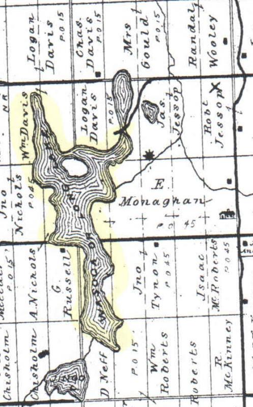 1879 Land Grant map