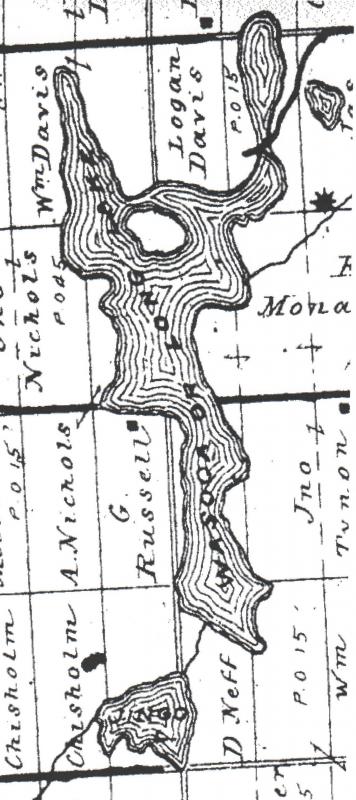 Historical map from the "Guide Book & Atlas of Muskoka and Parry Sound Districts, 1879"